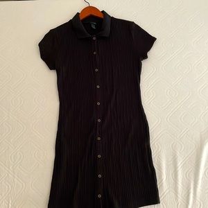 Wild Fable black button down mini dress size M